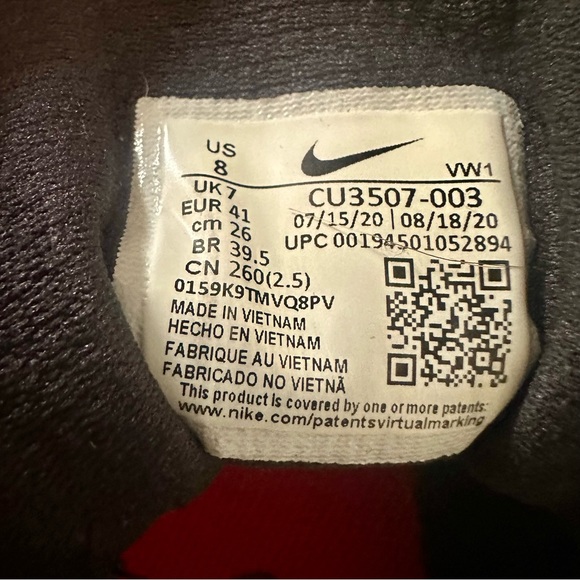 Nike Renew Ride 3 Black University Red Sneakers - Picture 4 of 7